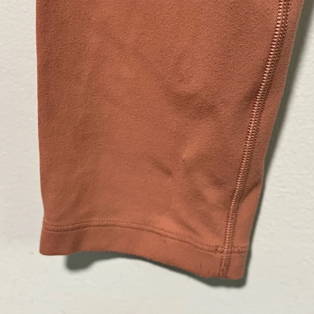Lululemon Rust Orange Long Sleeve Scoop Back Crop Top